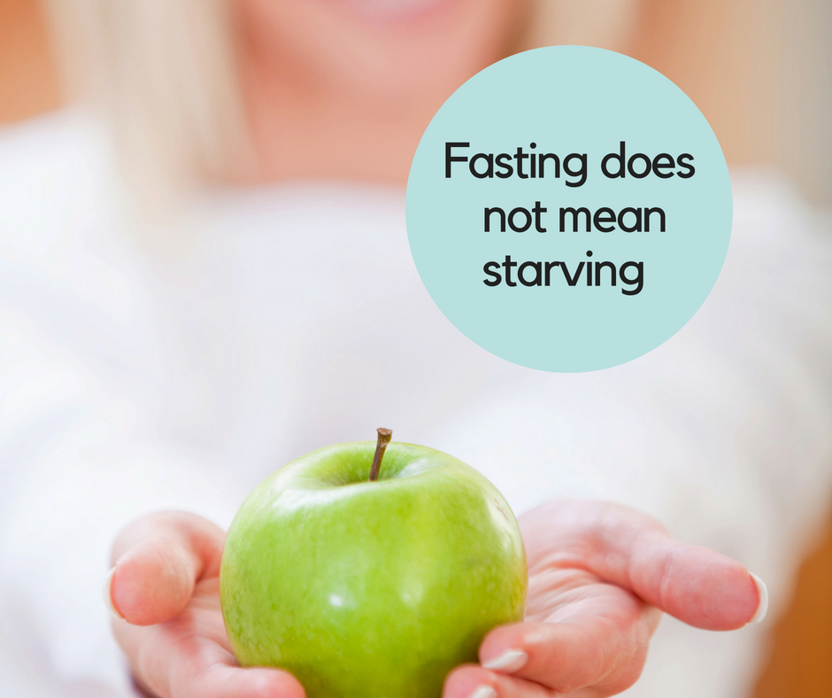 Fasting is not starving